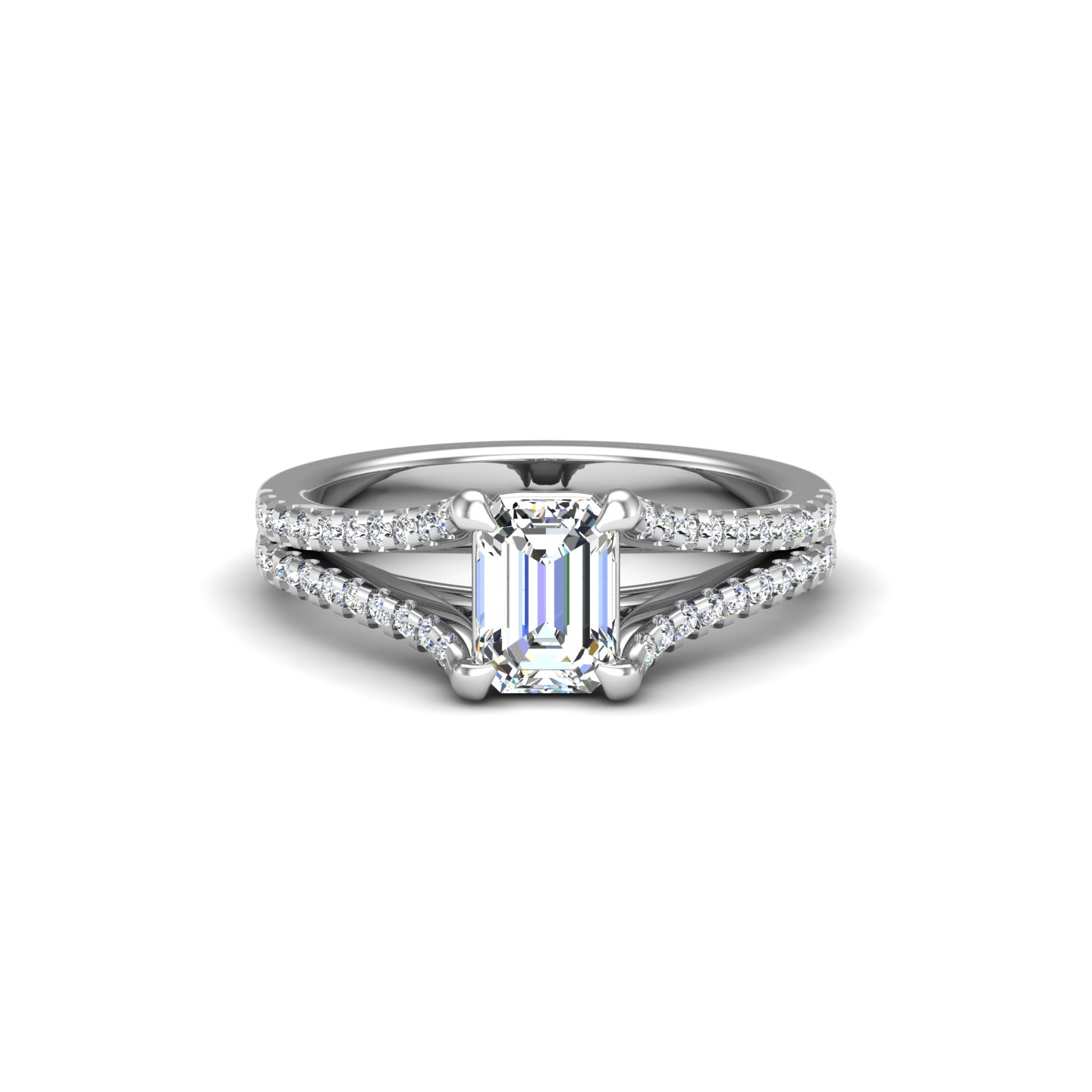Edith Split Shank Engagement Ring